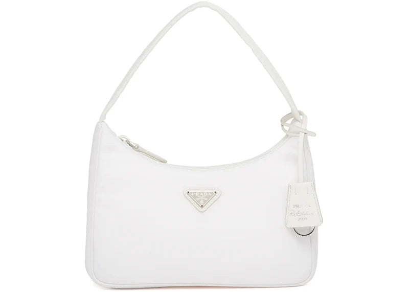 Prada Re-Edition 2000 Nylon Mini Bag White