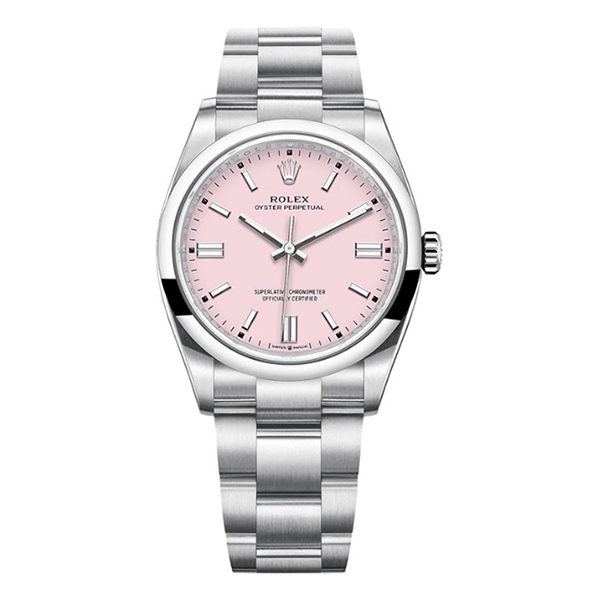 Rolex Oyster Perpetual 277200-004 Candy Pink Index Dial 31Mm Stainless Steel Oyster Bracelet Ladies Watch