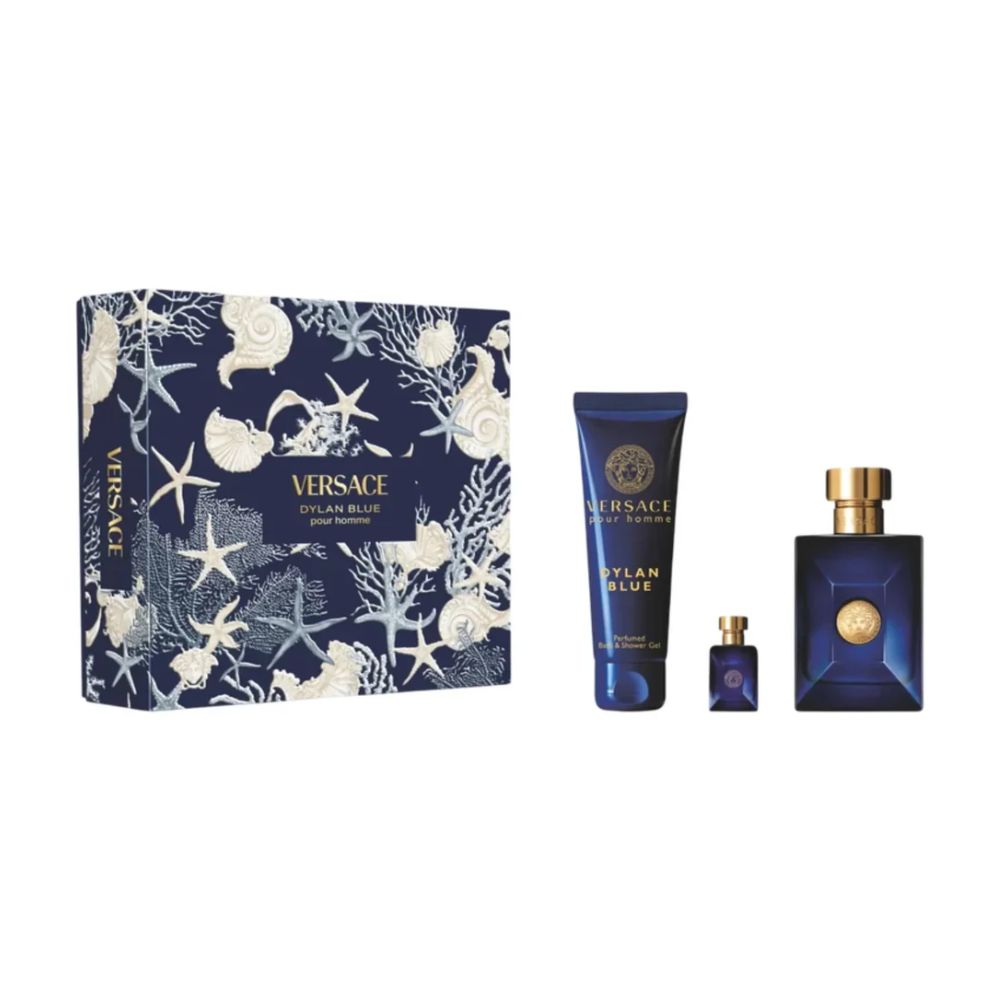 Versace Dylan Blue Pour Homme 3 Piece 100ml Eau De Toilette