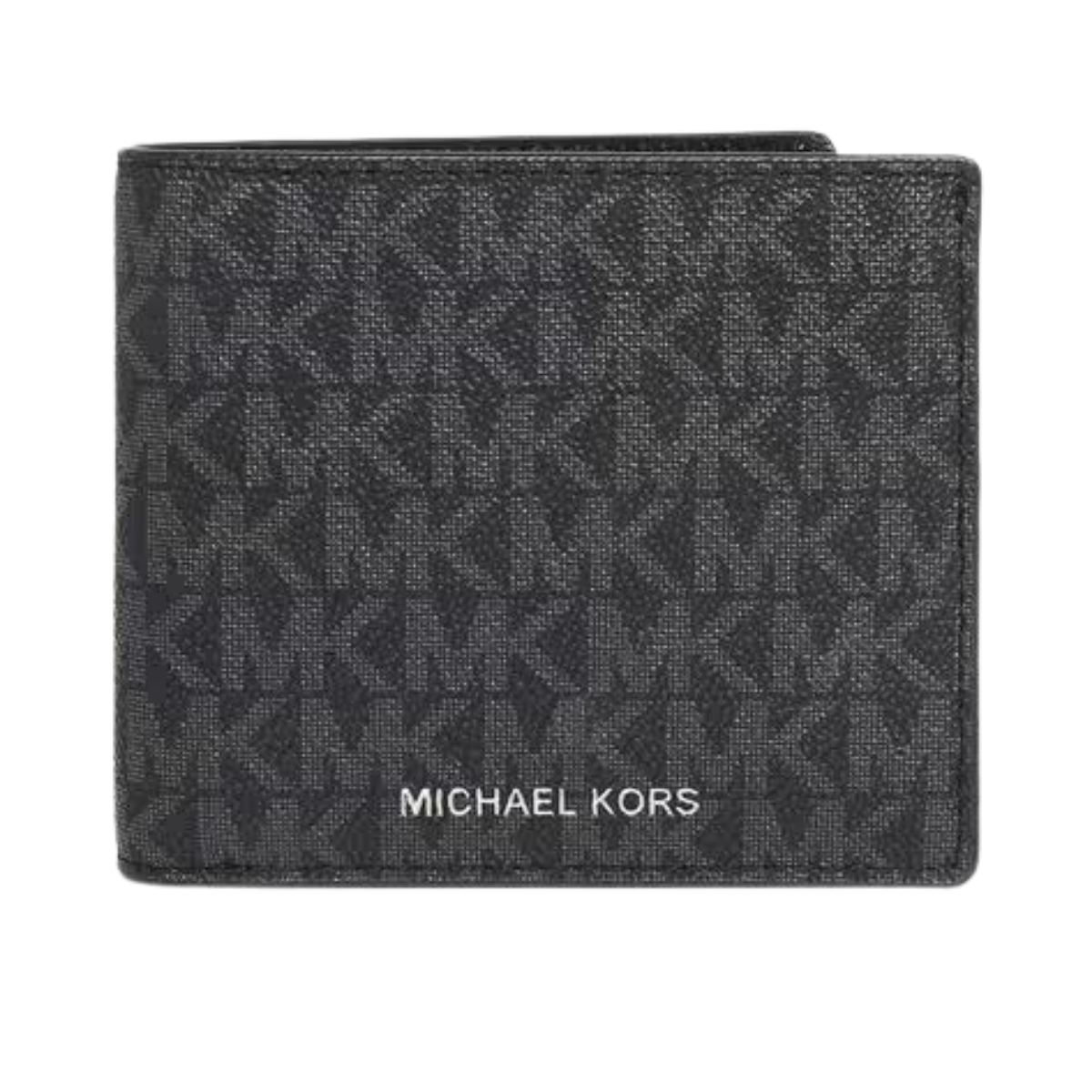 MICHAEL KORS Logo Print Bi-Fold Wallet Black