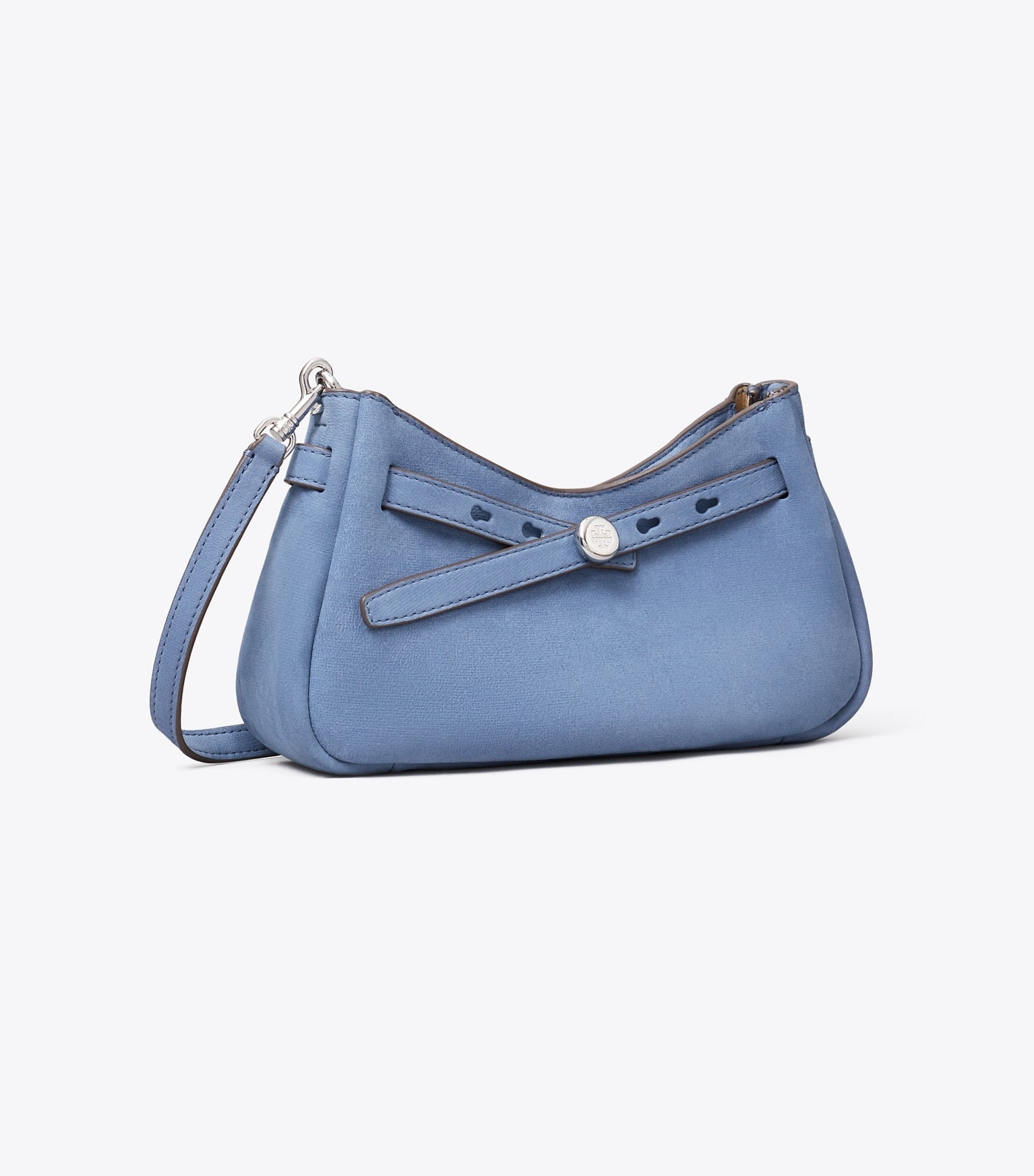 Romy Nubuck Zip-Top Crossbody Bag