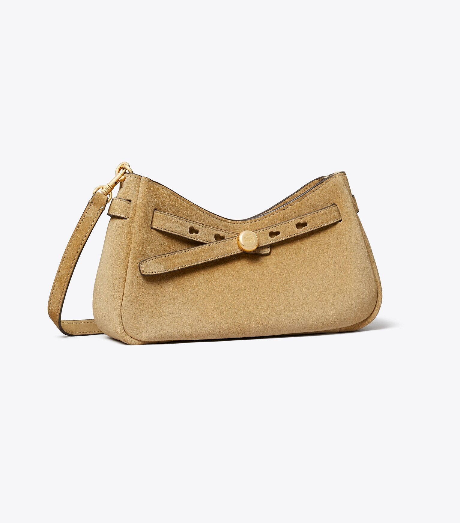 Romy Suede Zip Top Crossbody Bag