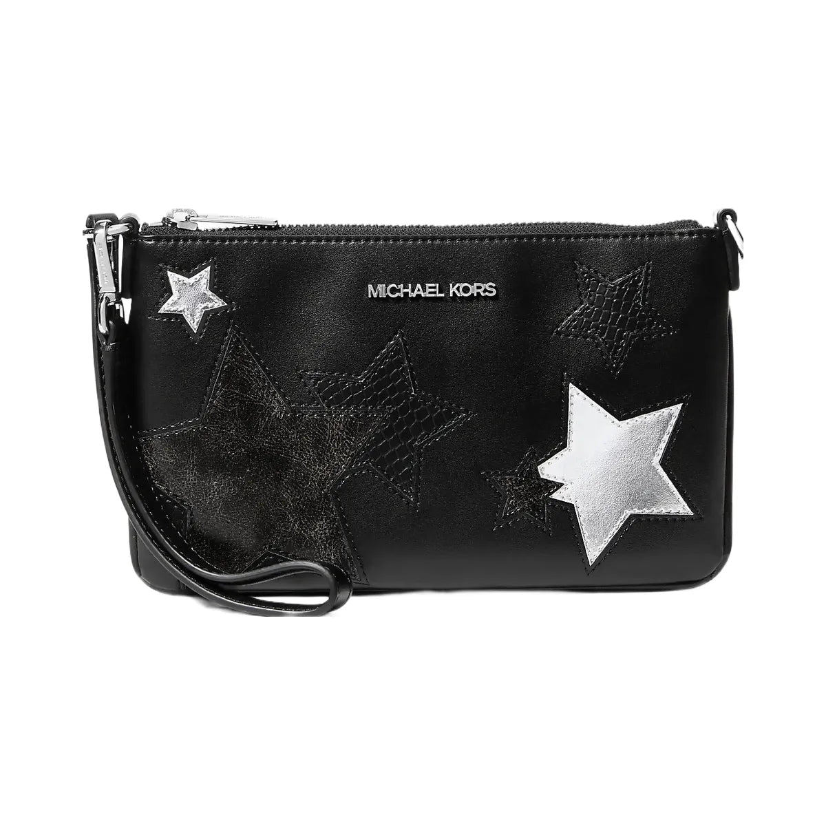 Michael Kors Jet Set Small Printed Wristlet Black