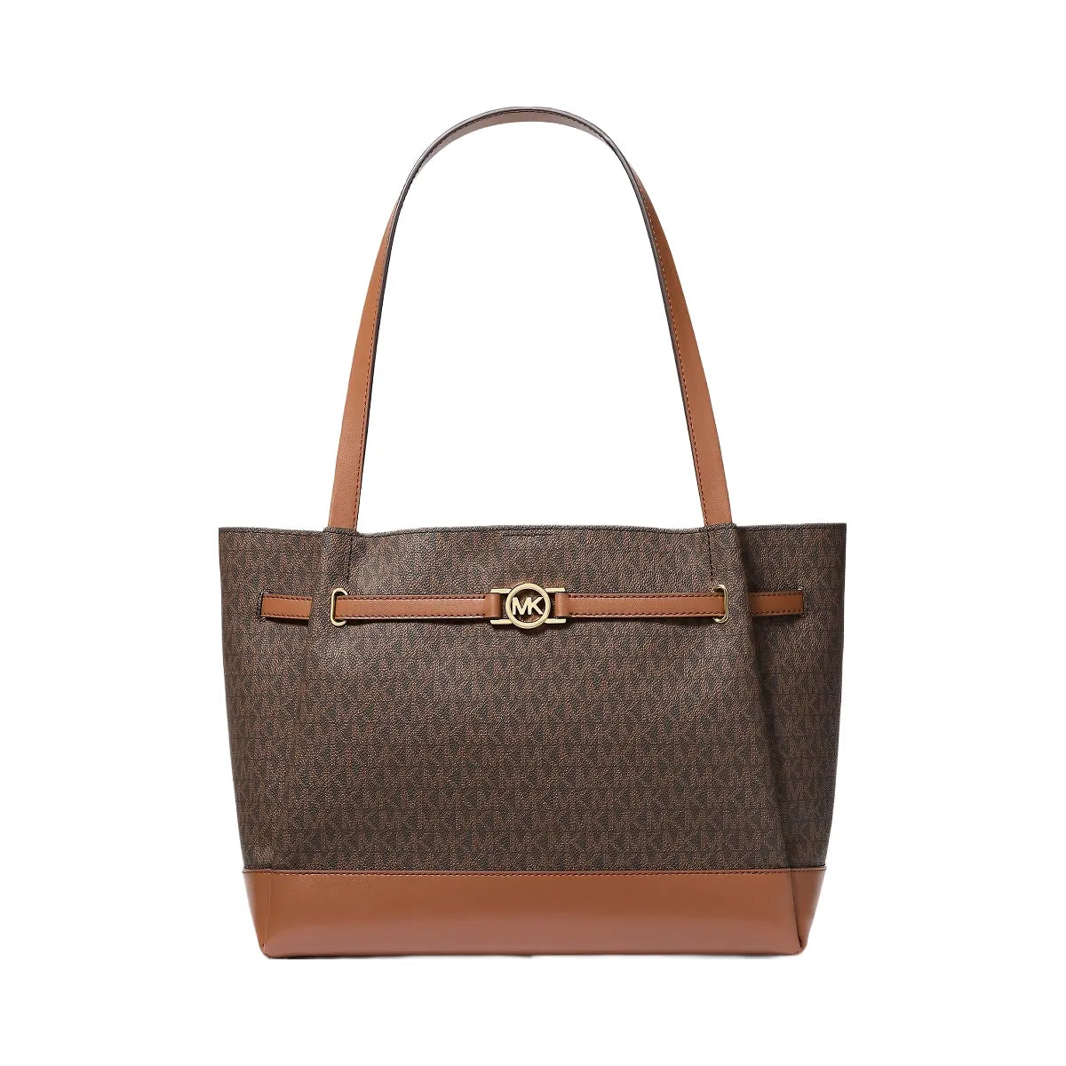 Michael Kors Reed Large Signature Logo Tote Bag Brown