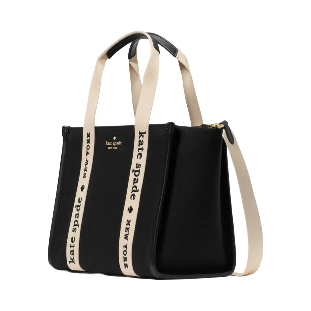 Kate Spade Kip Canvas Small Tote Black