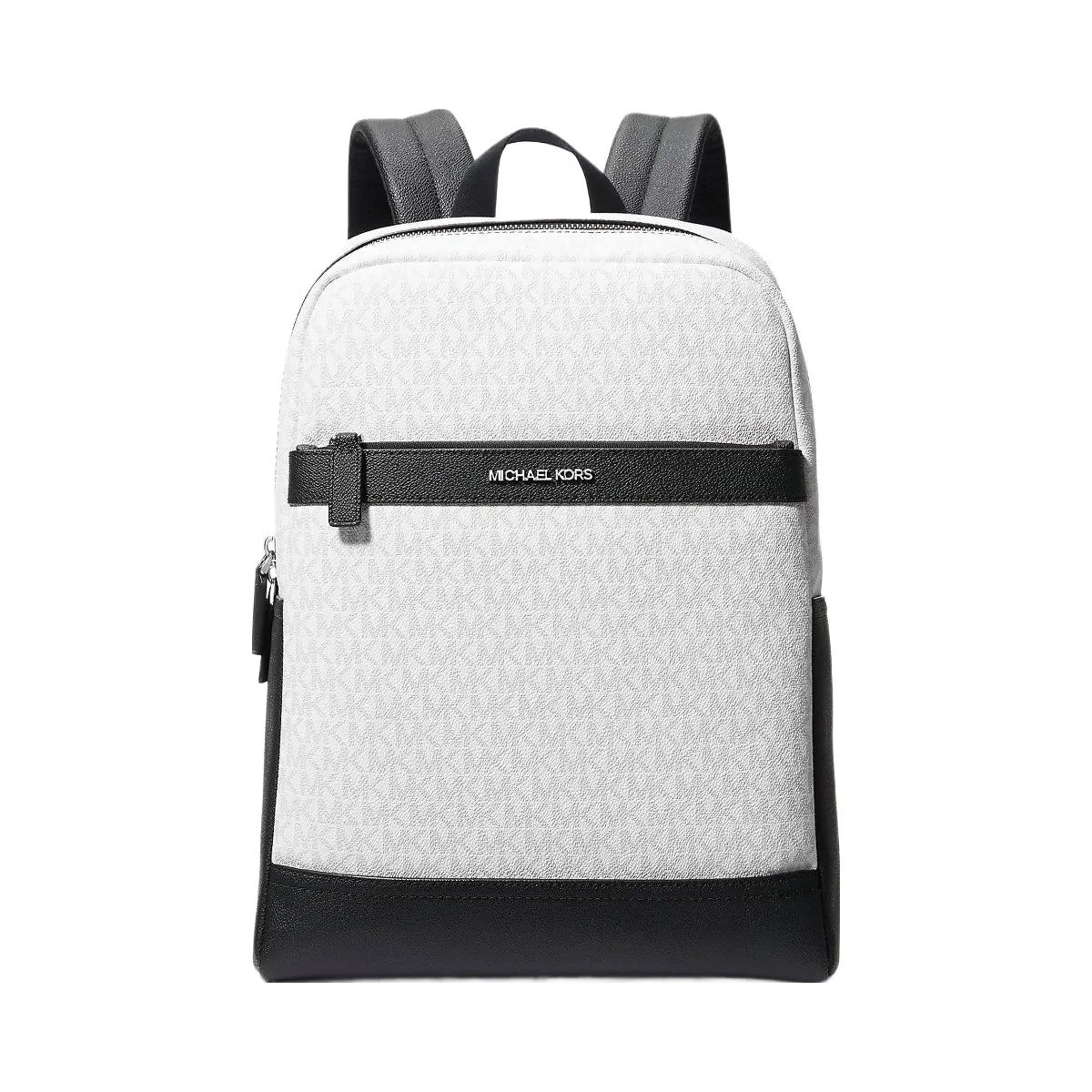 Michael Kors Cooper Medium Signature Logo Backpack Bright Wht