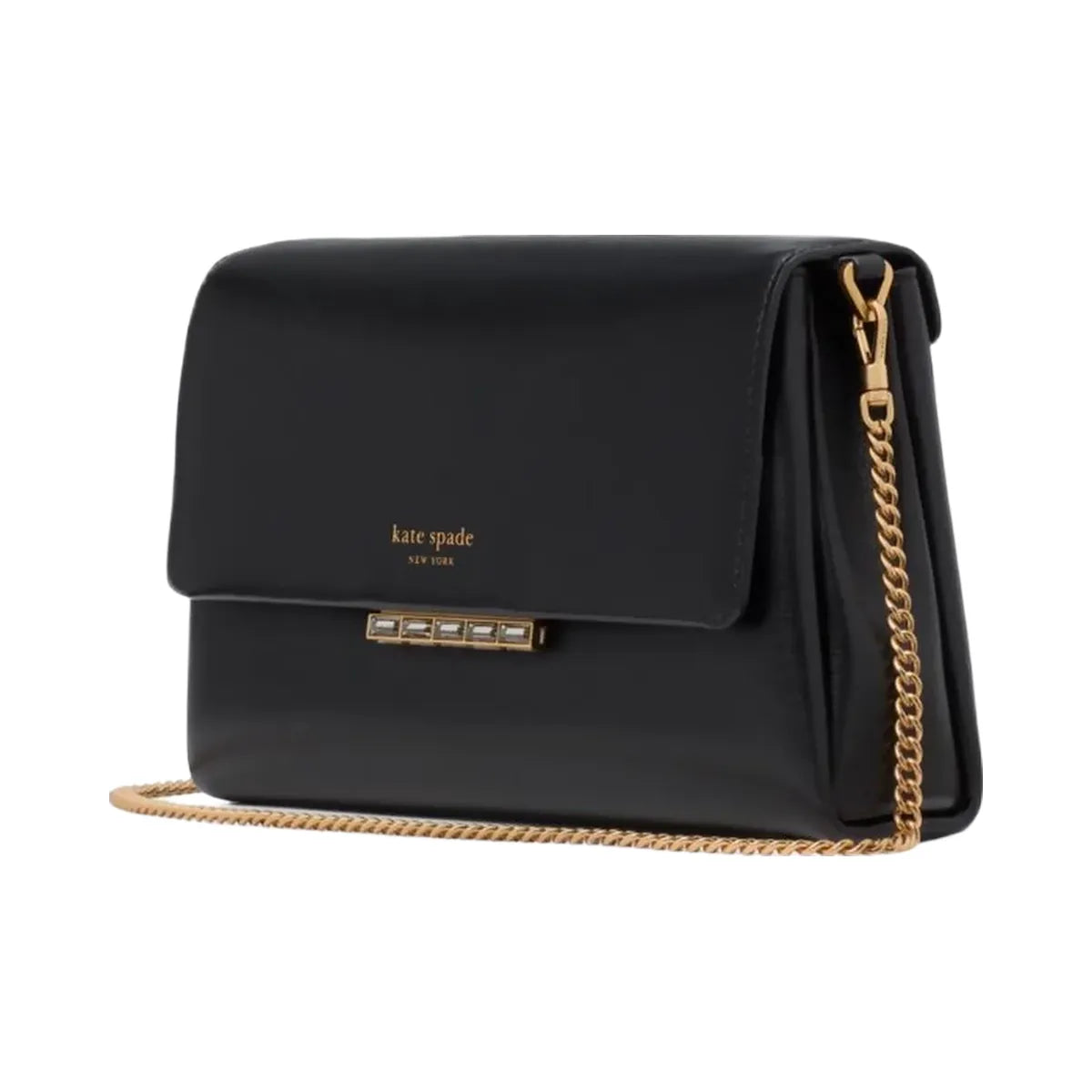 Kate Spade Grace Embellished Lock Clutch Black