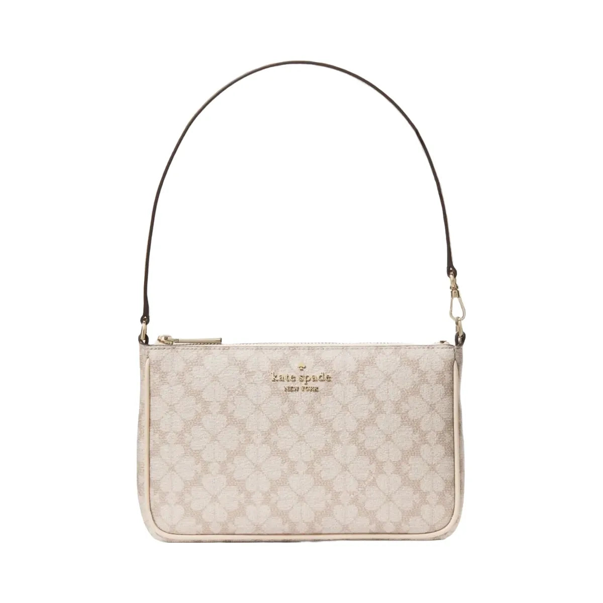 Kate Spade Flower Convertible Wristlet Dark Beige Multi