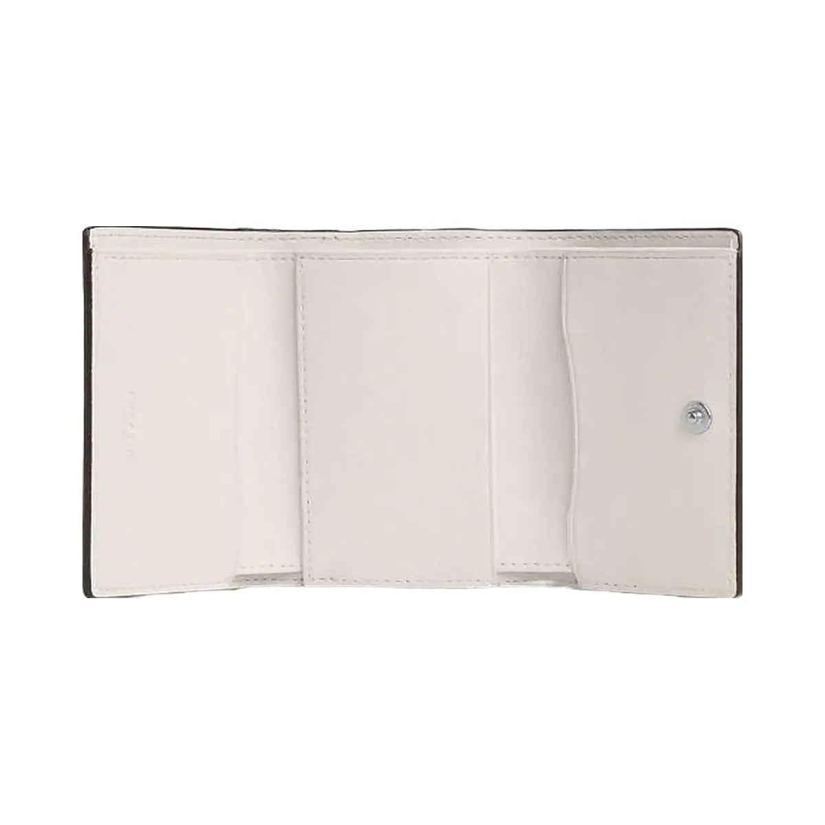 Coach Micro Wallet Pebbled Leather-Silver-Chalk