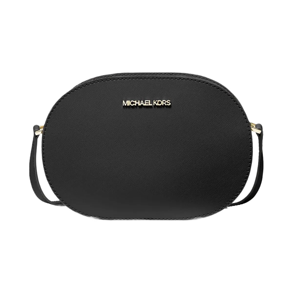 Michael Kors Jet Set Travel Medium Saffiano Leather Crossbody Bag Black