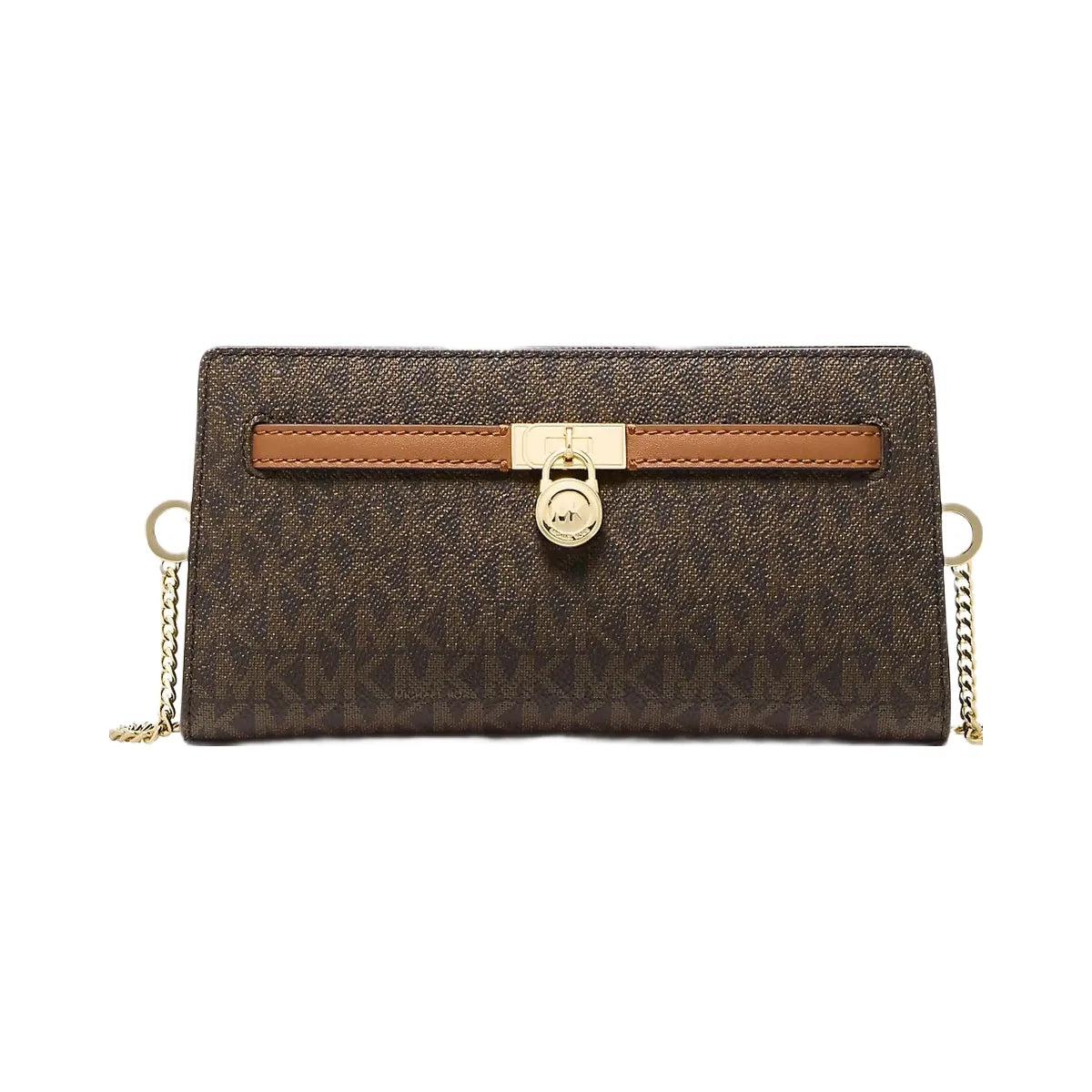 Michael Kors Hamilton Moderne Extra-Small Signature Logo Convertible Crossbody Bag Brn-Acorn