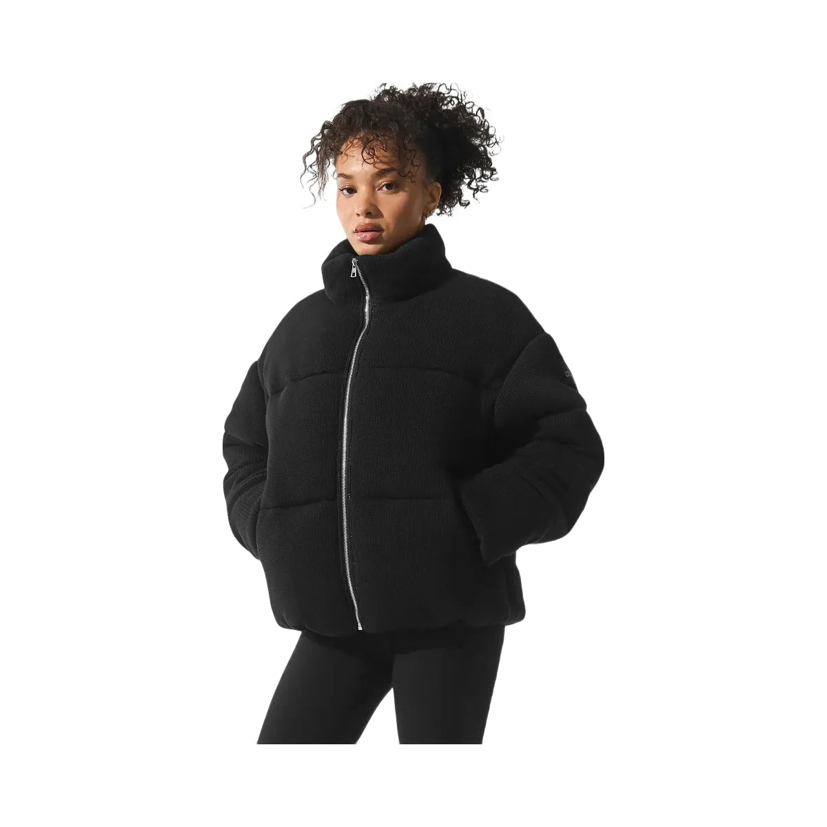 Alo Women's Stage Sweater Puffer - Black