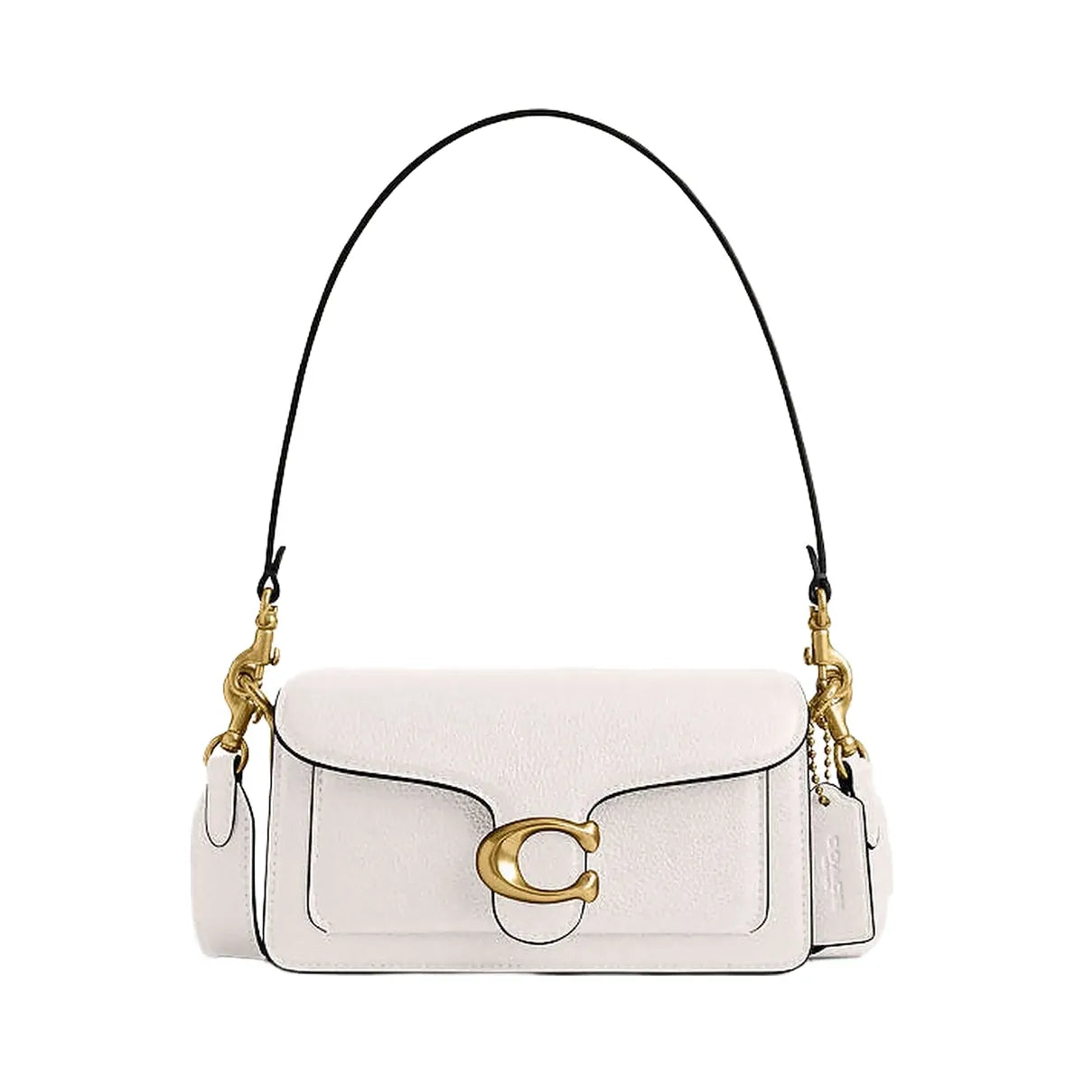 Coach Tabby Shoulder Bag 20 Polished Pebble Leather-Brass-Chalk