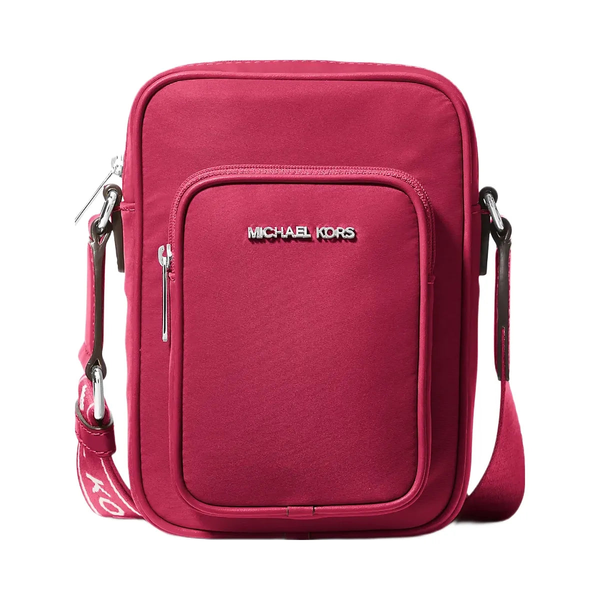 Michael Kors Khai Nylon Crossbody Bag Dk Raspberry