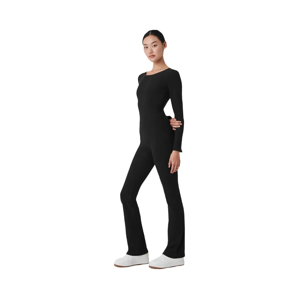 Alo Women's Alosoft Melody Full Length Bootcut Onesie - Black