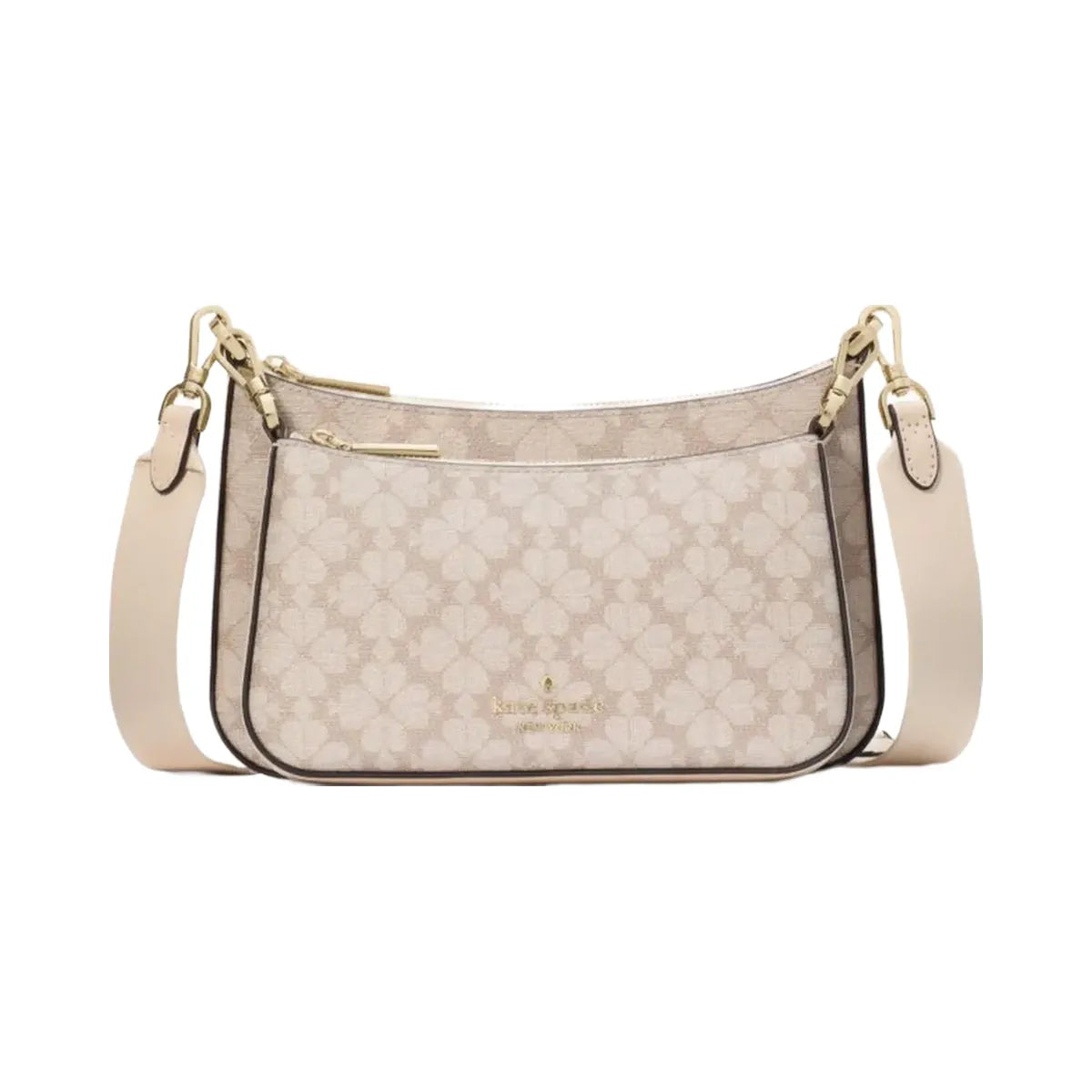 Kate Spade Flower Small Crossbody Dark Beige Multi