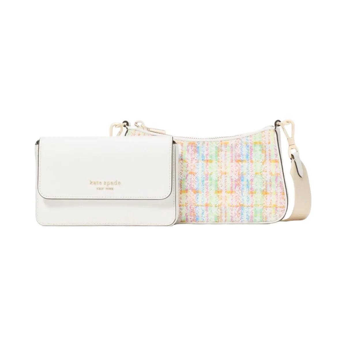 Kate Spade Double Up Tweed Crossbody Multi