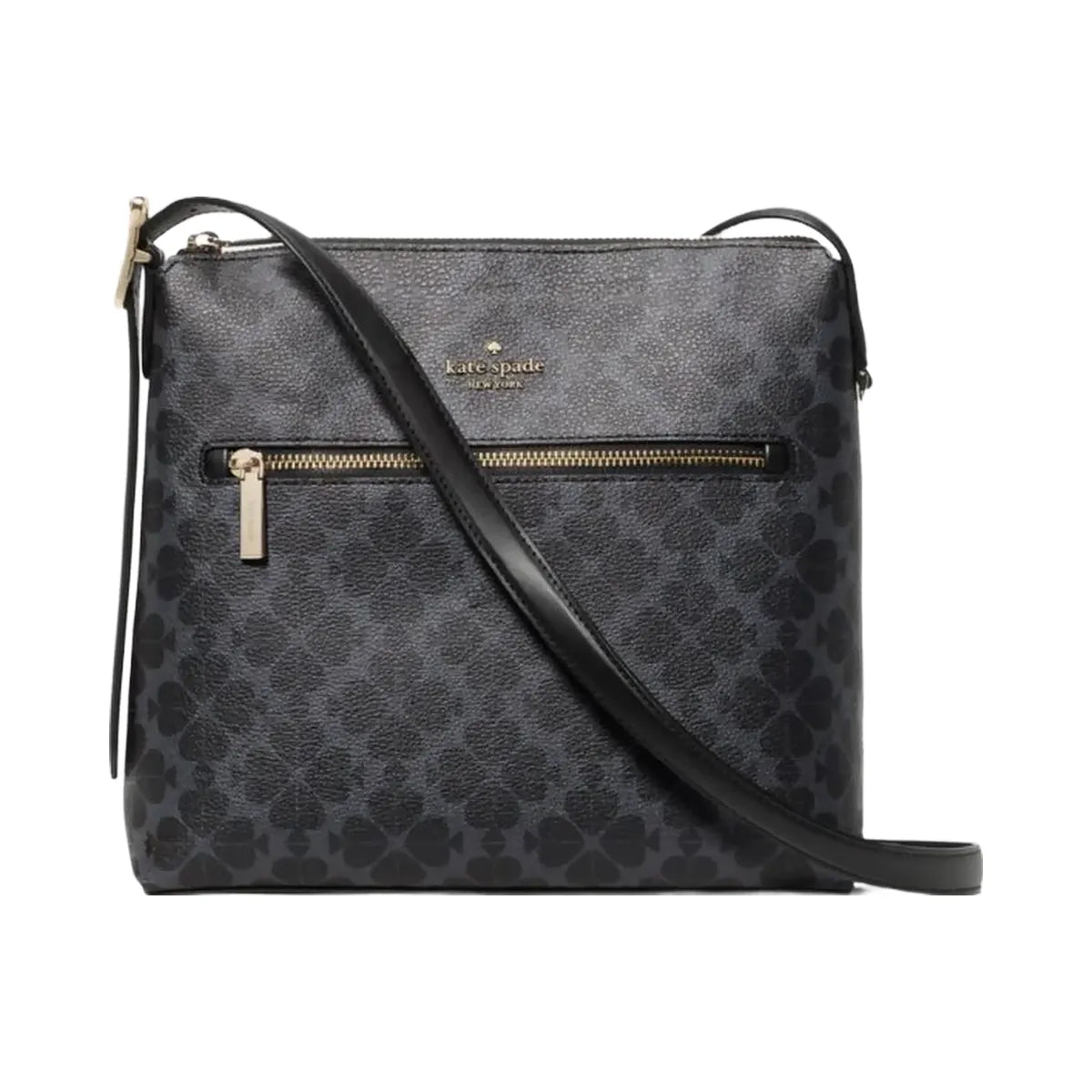 Kate Spade Flower Large Swingpack Buckle Crossbody Black