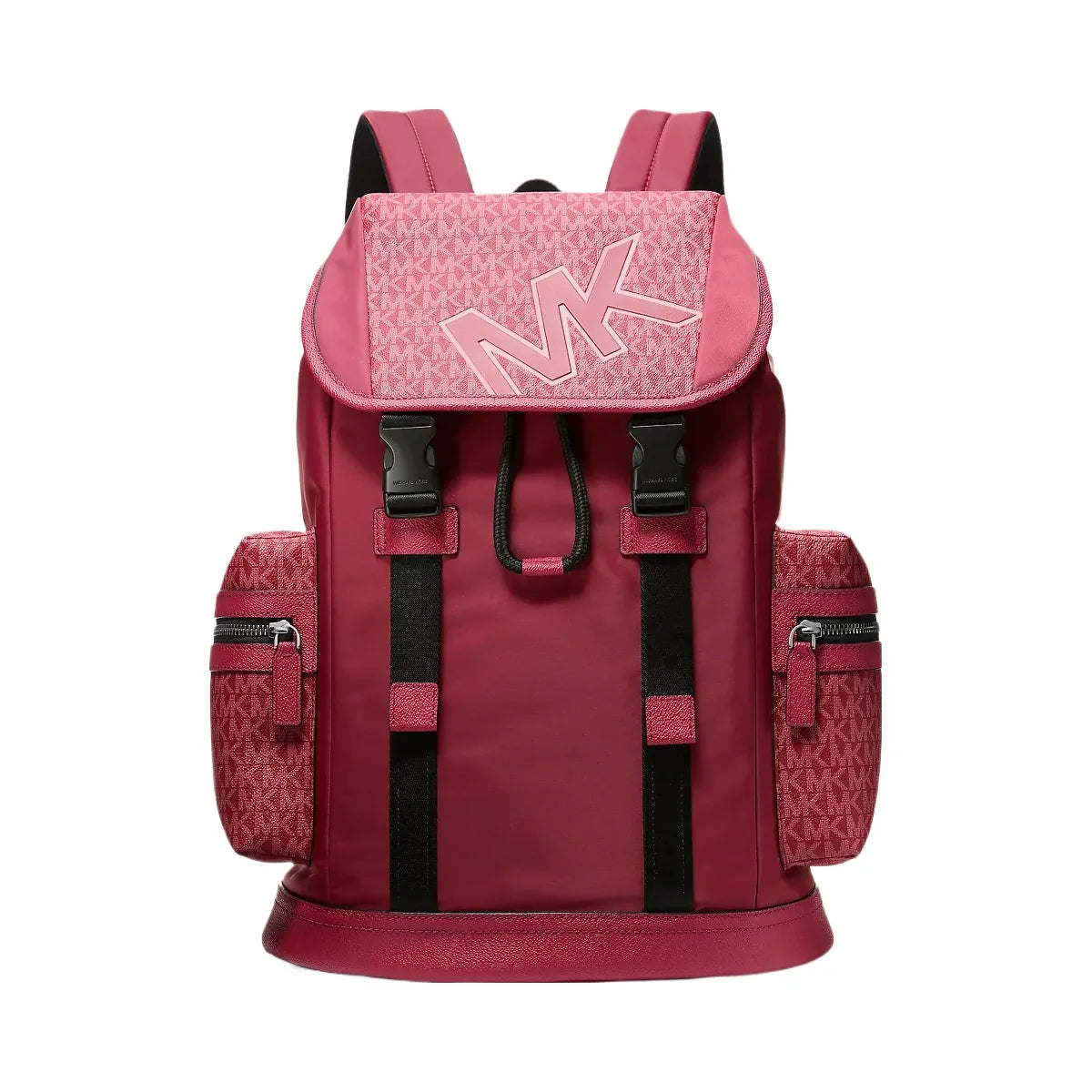 Michael Kors Cooper Signature Logo and Nylon Backpack Cherry