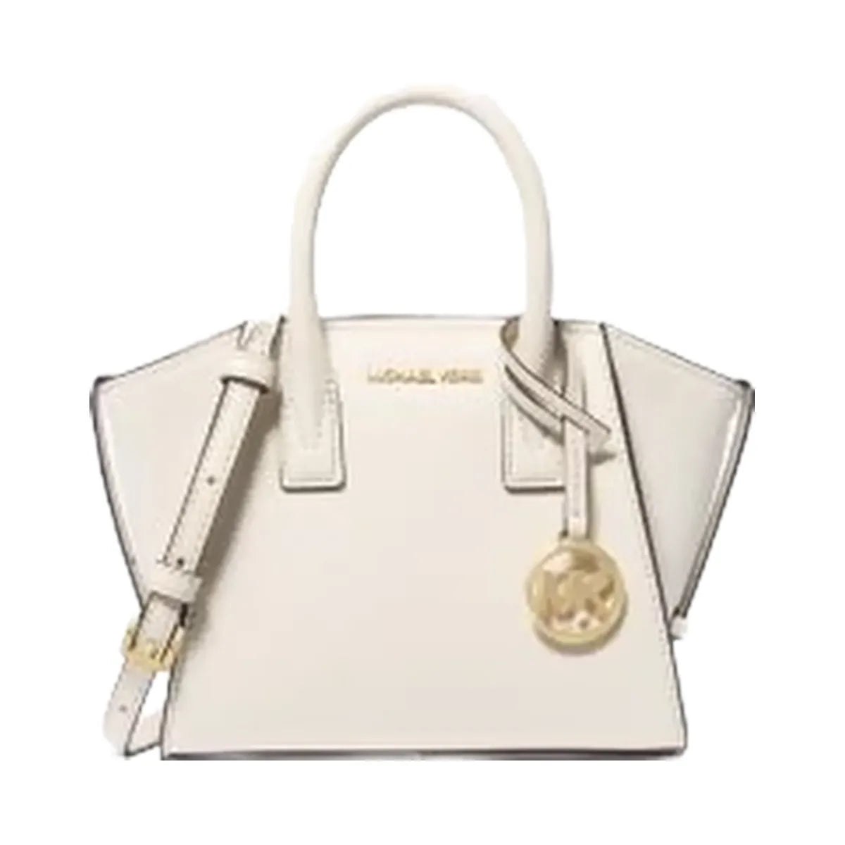 Michael Kors Avril Extra-Small Leather and Suede Satchel Lt Cream