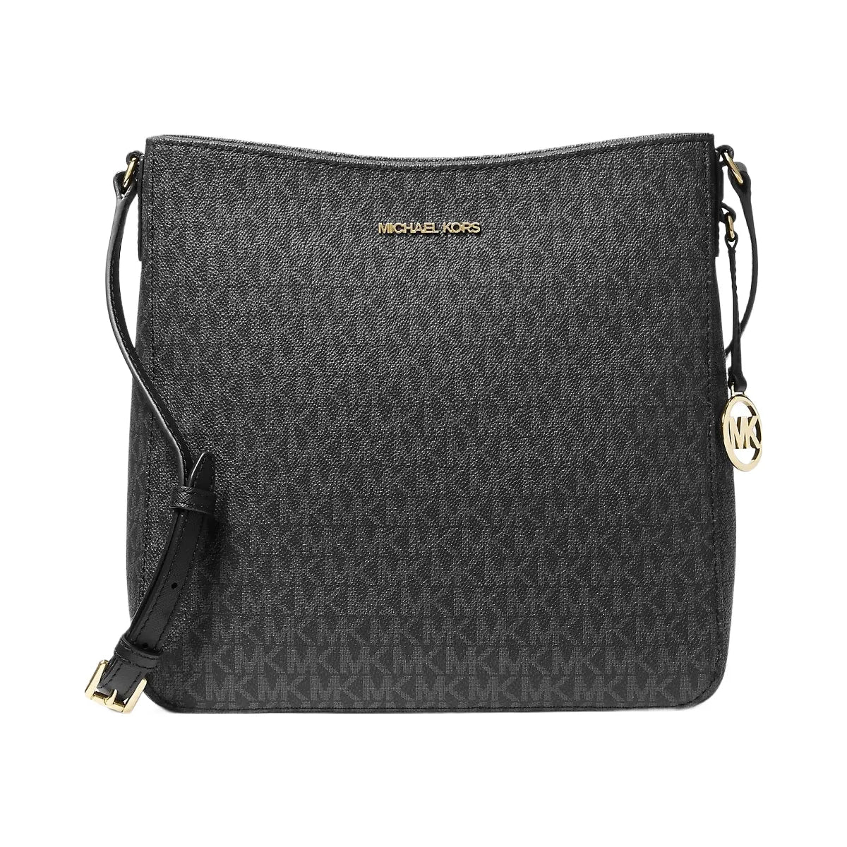 Michael Kors Jet Set Travel Large Logo Messenger Bag Black