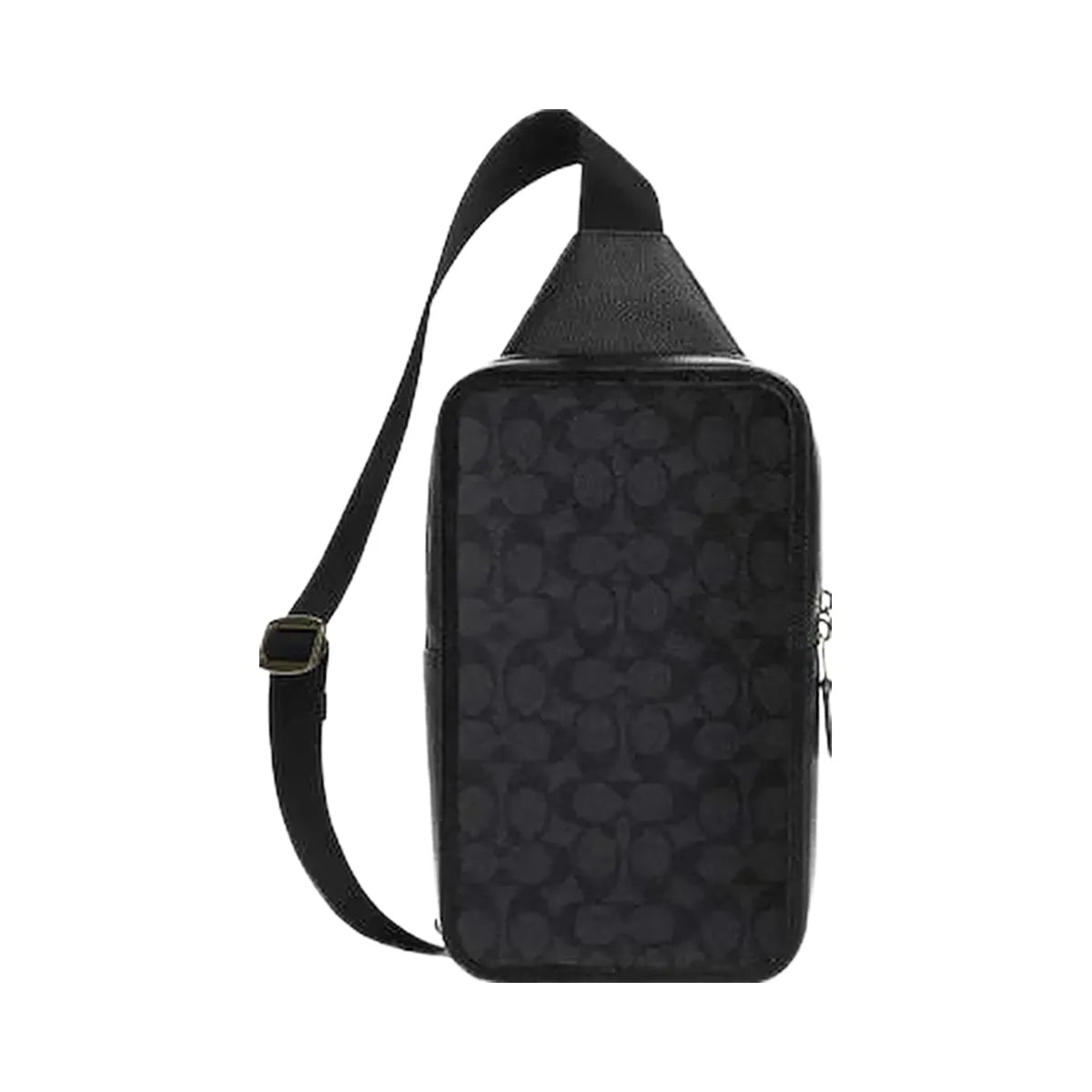 Coach Sullivan Pack In Signature Canvas Signature Canvas-Gunmetal-Charcoal-Black
