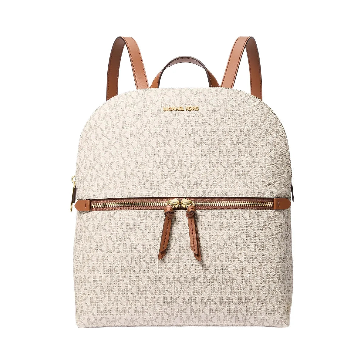 Michael Kors Dallas Medium Signature Logo Backpack Vanilla