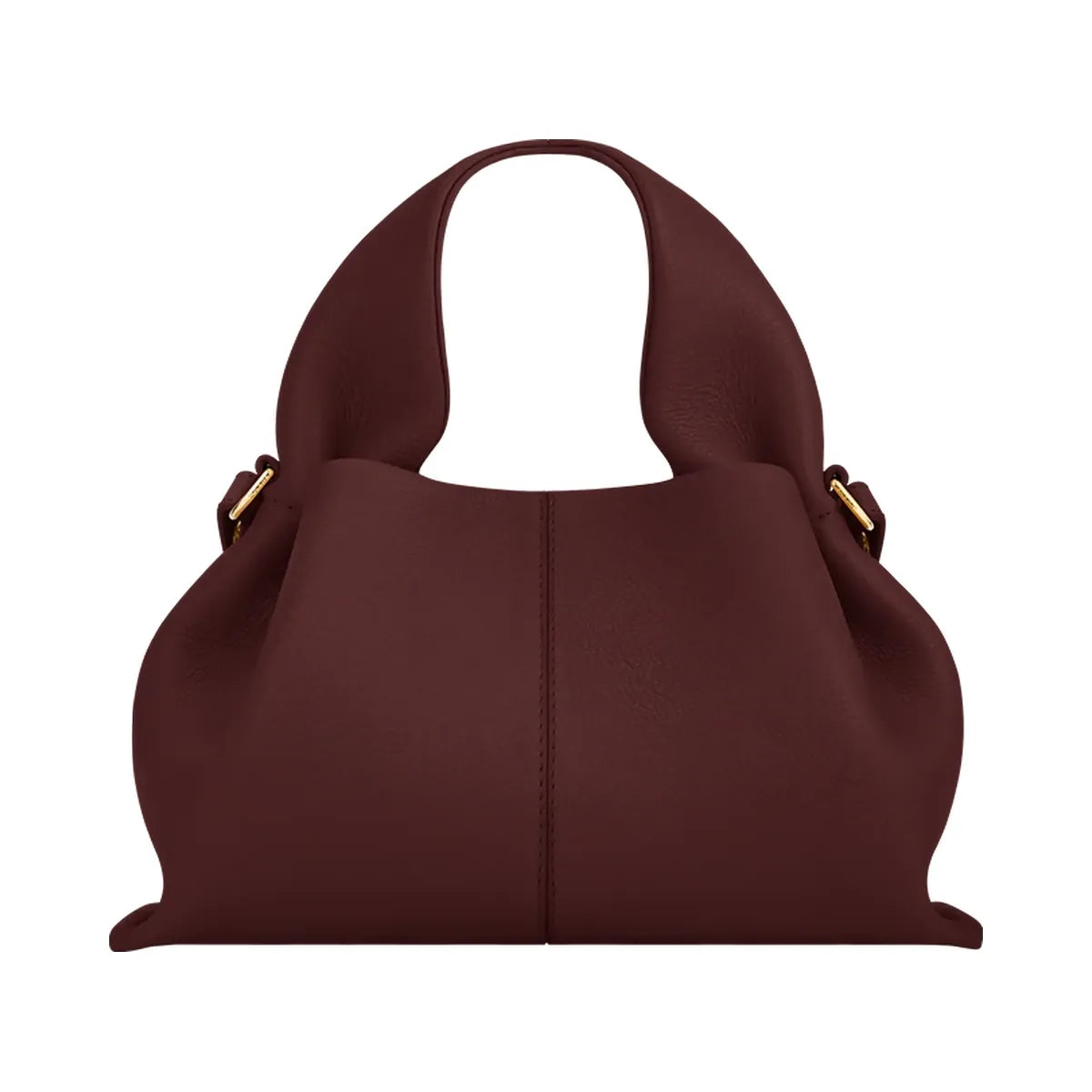 Polene Numero Neuf Mini Textured Black Cherry