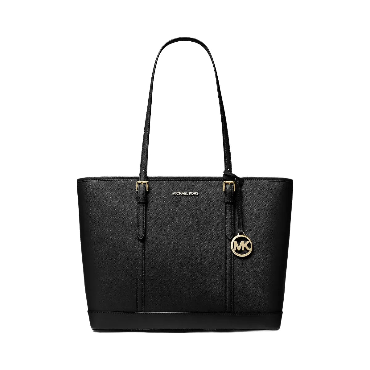 Michael Kors Jet Set Travel Large Saffiano Leather Tote Bag Black