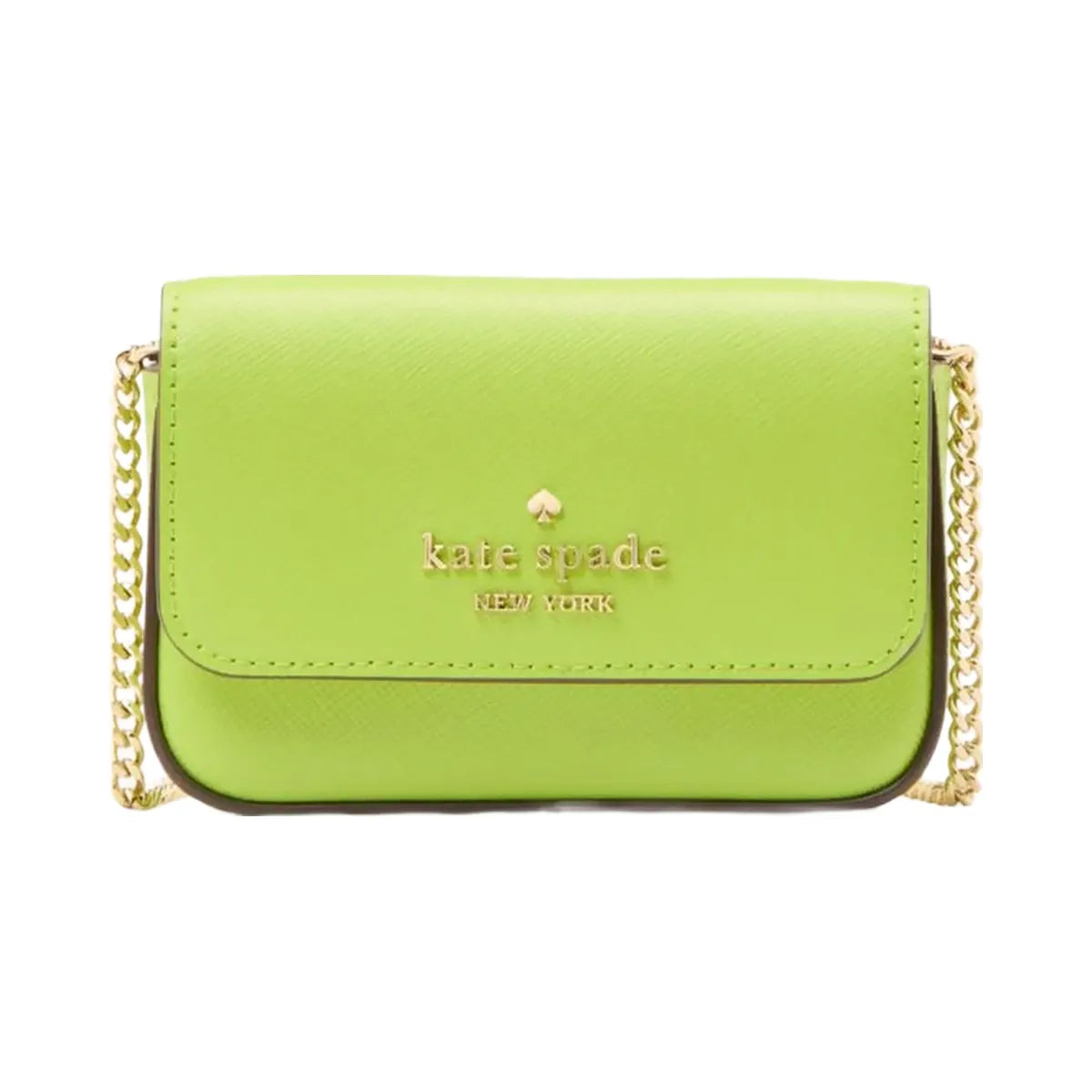 Kate Spade Madison Card Case Crossbody Grasshopper Green
