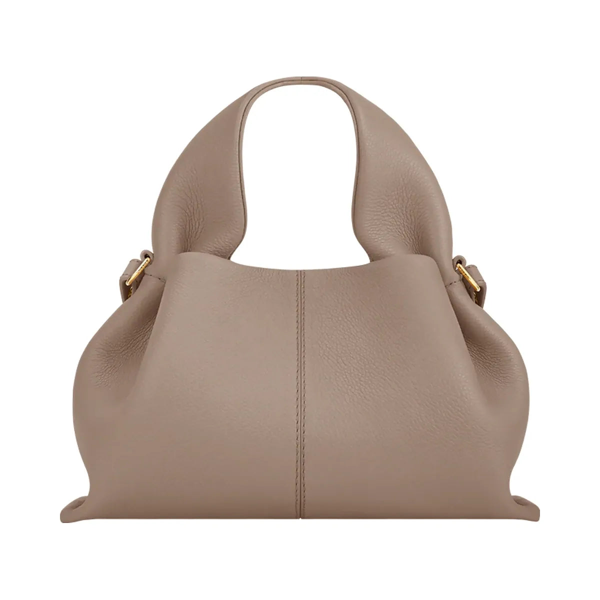 Polene Numero Neuf Mini Textured Taupe