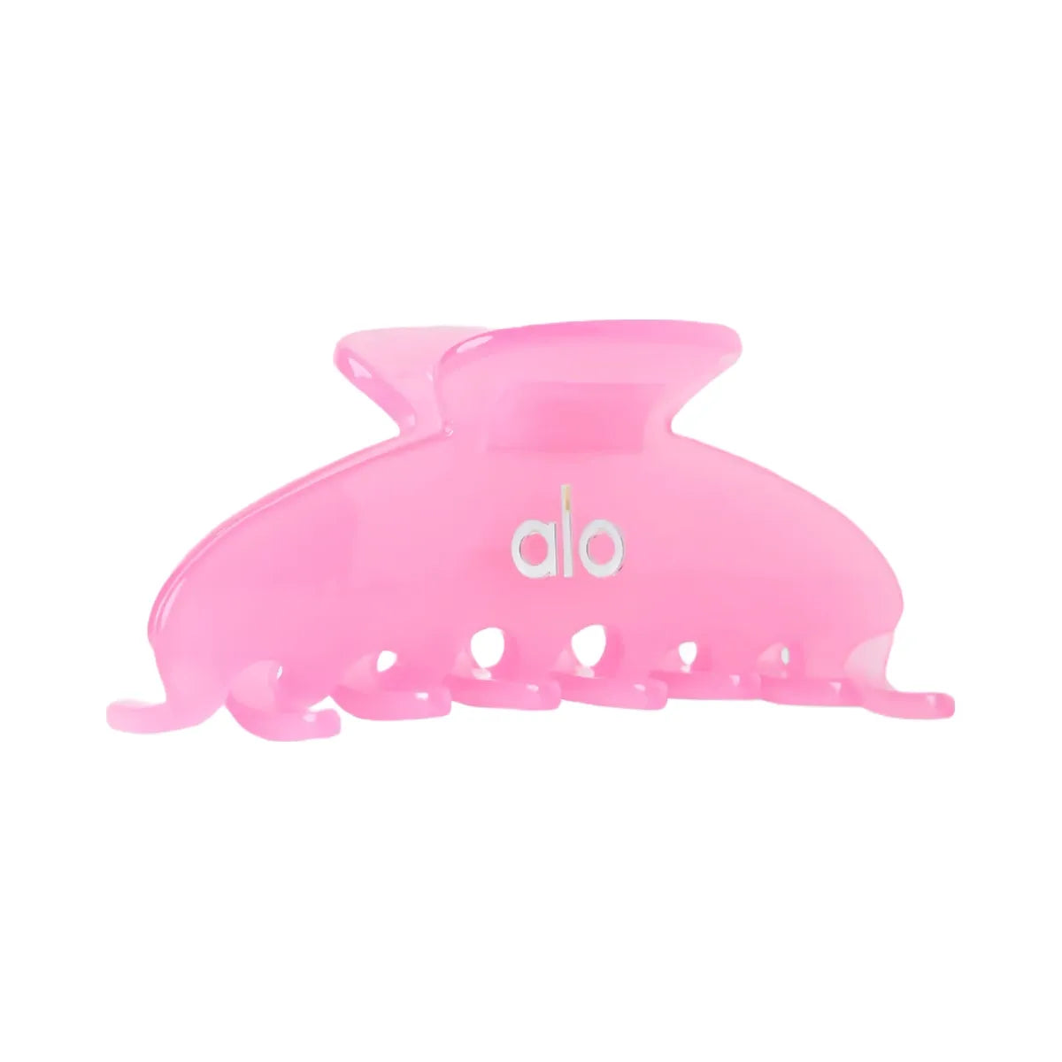 Alo 90's Claw Clip - Candy Heart Pink Clear