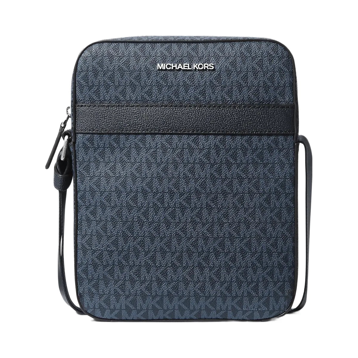 Michael Kors Cooper Signature Logo Flight Bag Admrl-Plblue