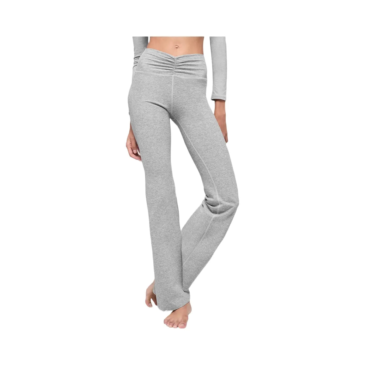 Alo Women's soft Intuition High-Waist Bootcut - Athletic Heather Grey
