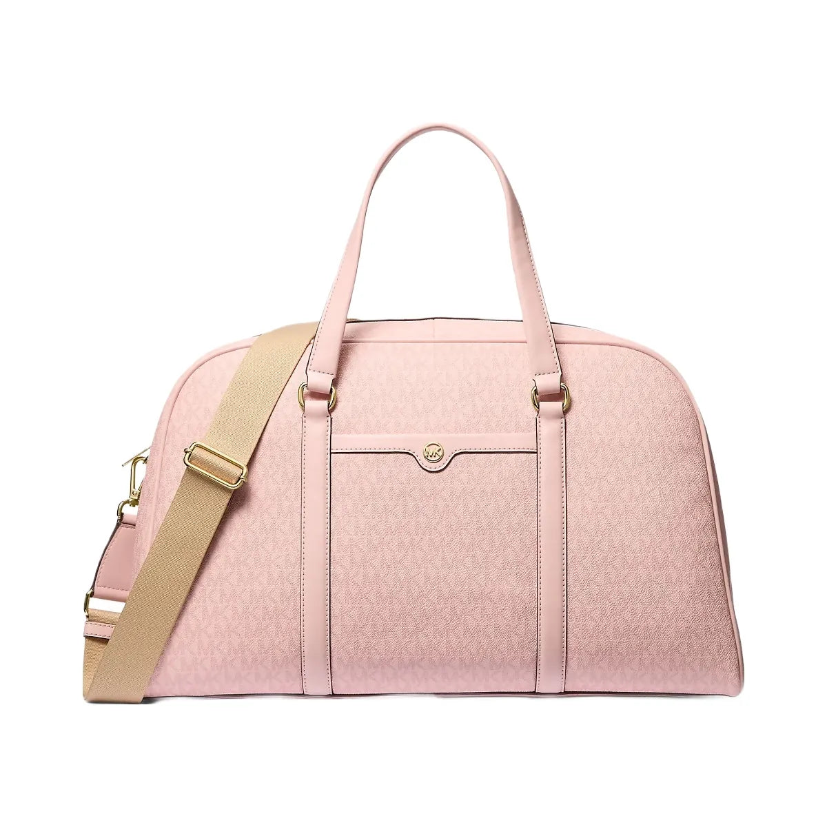 Michael Kors Jet Set Travel Extra-Large Signature Logo Weekender Bag Powder Blush