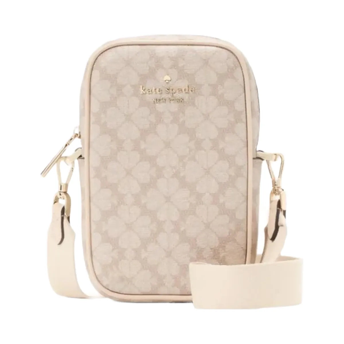 Kate Spade Flower Phone Crossbody Dark Beige Multi