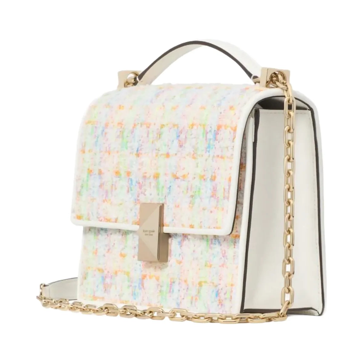 Kate Spade Deco Tweed Chain Shoulder Bag Multi