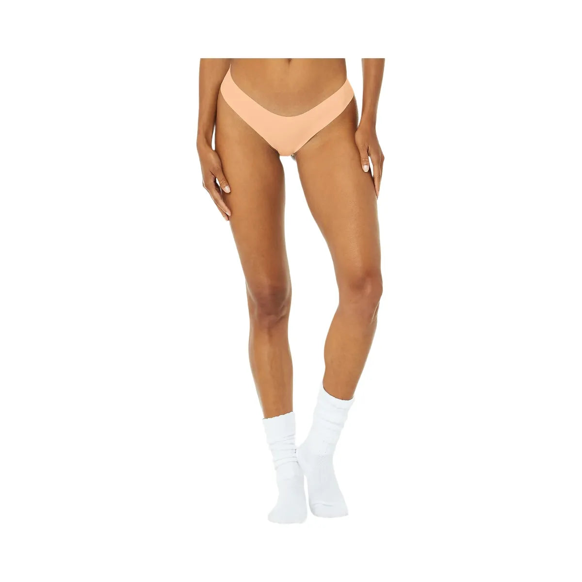 Alo Women's Airbrush Invisible Cheeky - Champagne