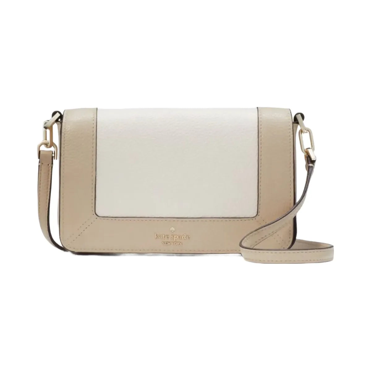 Kate Spade Lena Colorblock Mini Flap Crossbody Light Sand Multi