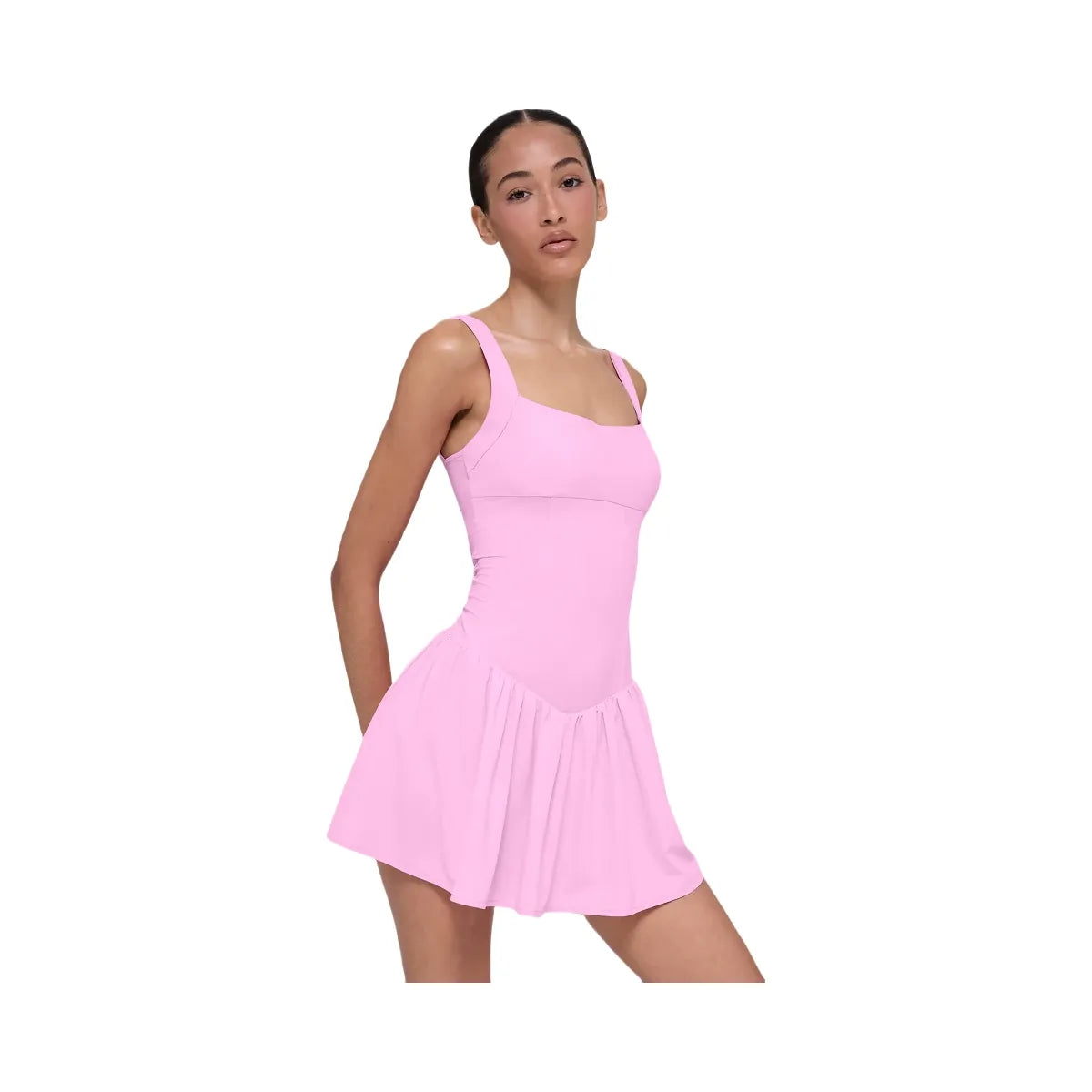 Alo Women's soft Break Point Tennis Dress - Candy Heart Pink