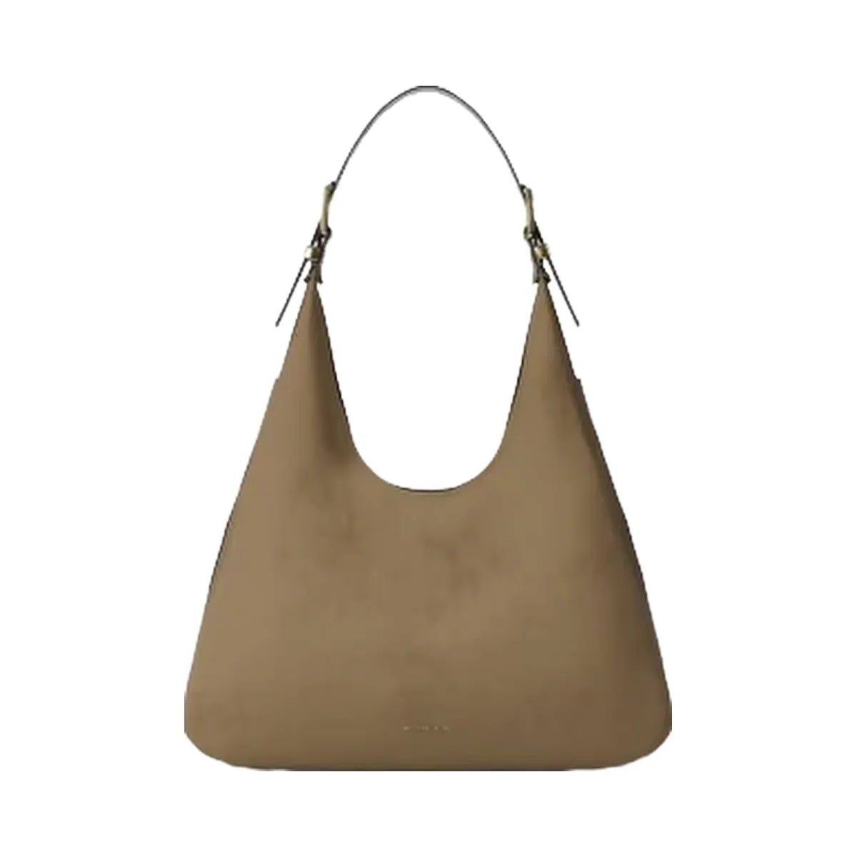 Michael Kors Nolita Large Nubuck Hobo Shoulder Bag Husk