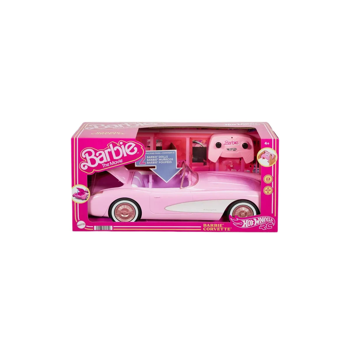 Hot Wheels RC Barbie The Movie Barbie Corvette