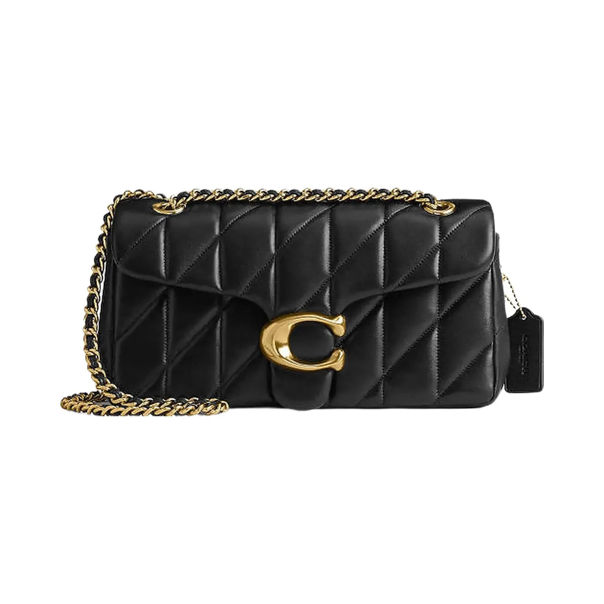 Coach Tabby Shoulder Bag 26 With Pillow Quilting Nappa Leather-Brass-Black