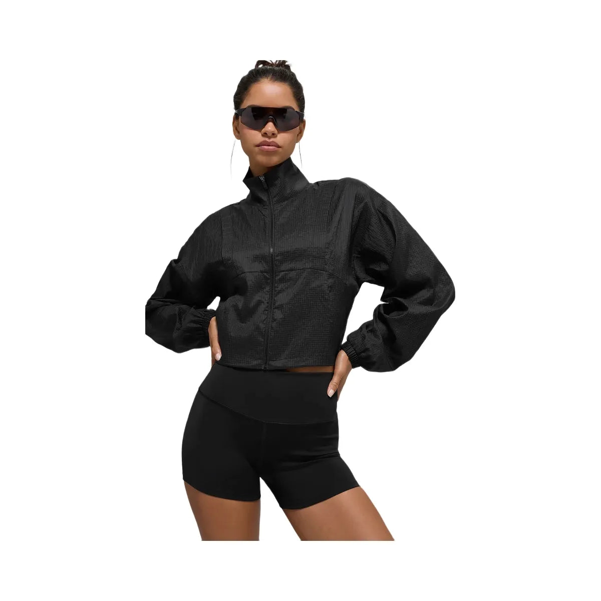 Alo Women's Game Time Full Zip Jacket - Black