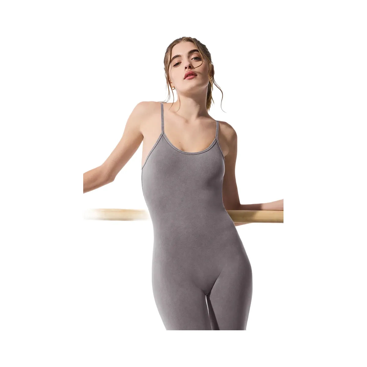 Alo Women's Washed Alosoft One And Done Onesie - Cool Grey Wash