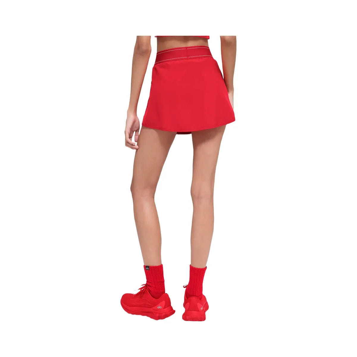 Alo Women's Match Point Tennis Skirt - Bright Red