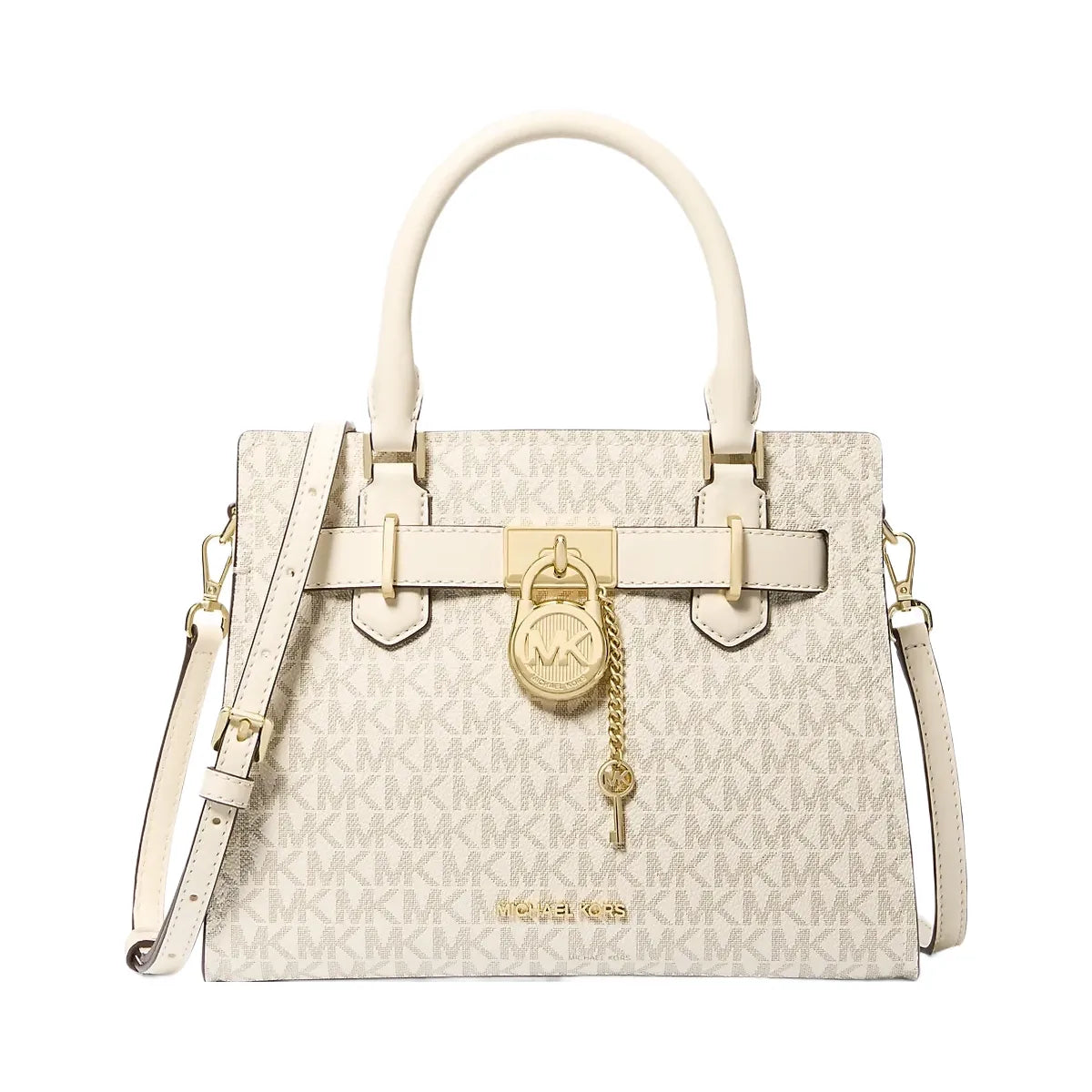 Michael Kors Hamilton Small Logo Satchel Lt Crm Multi