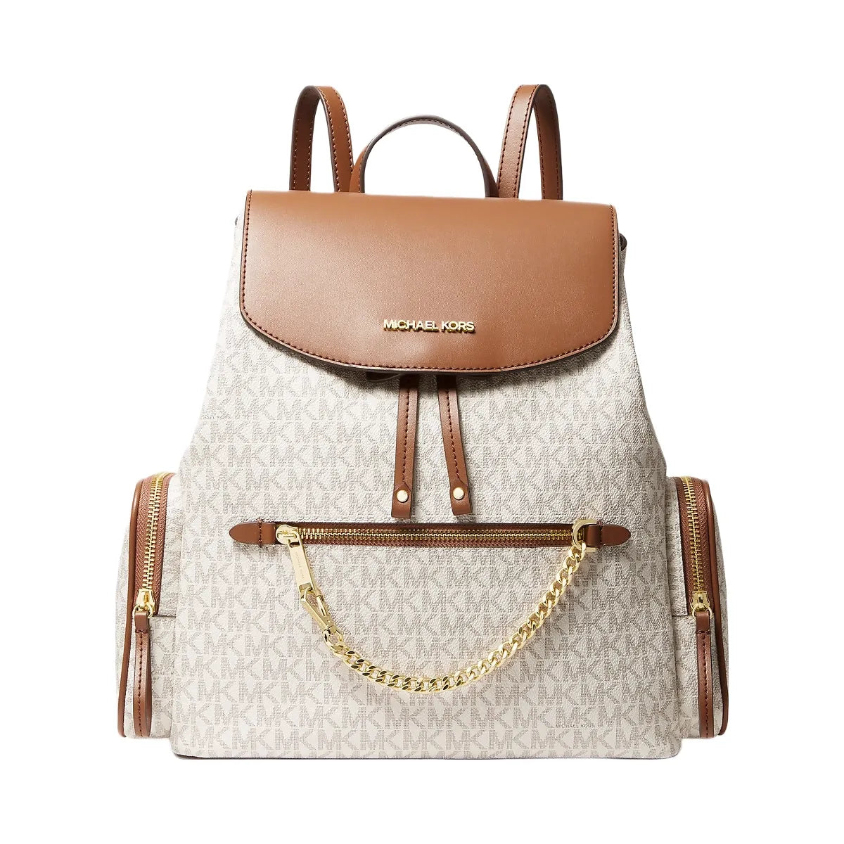 Michael Kors Jet Set Large Logo Backpack Vanilla