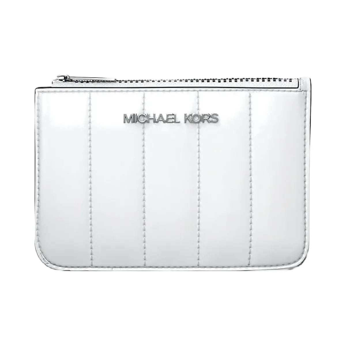 Michael Kors Jet Set Small Patent Coin Purse Optic White