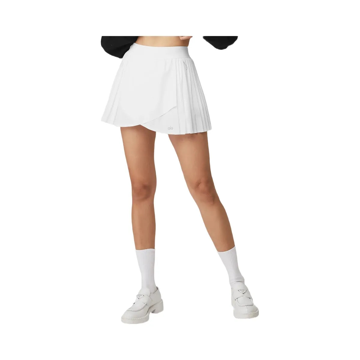 Alo Women's Aces Tennis Skirt - White